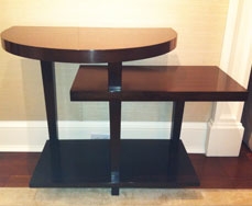 Mahogany Two-Tiered Side Table